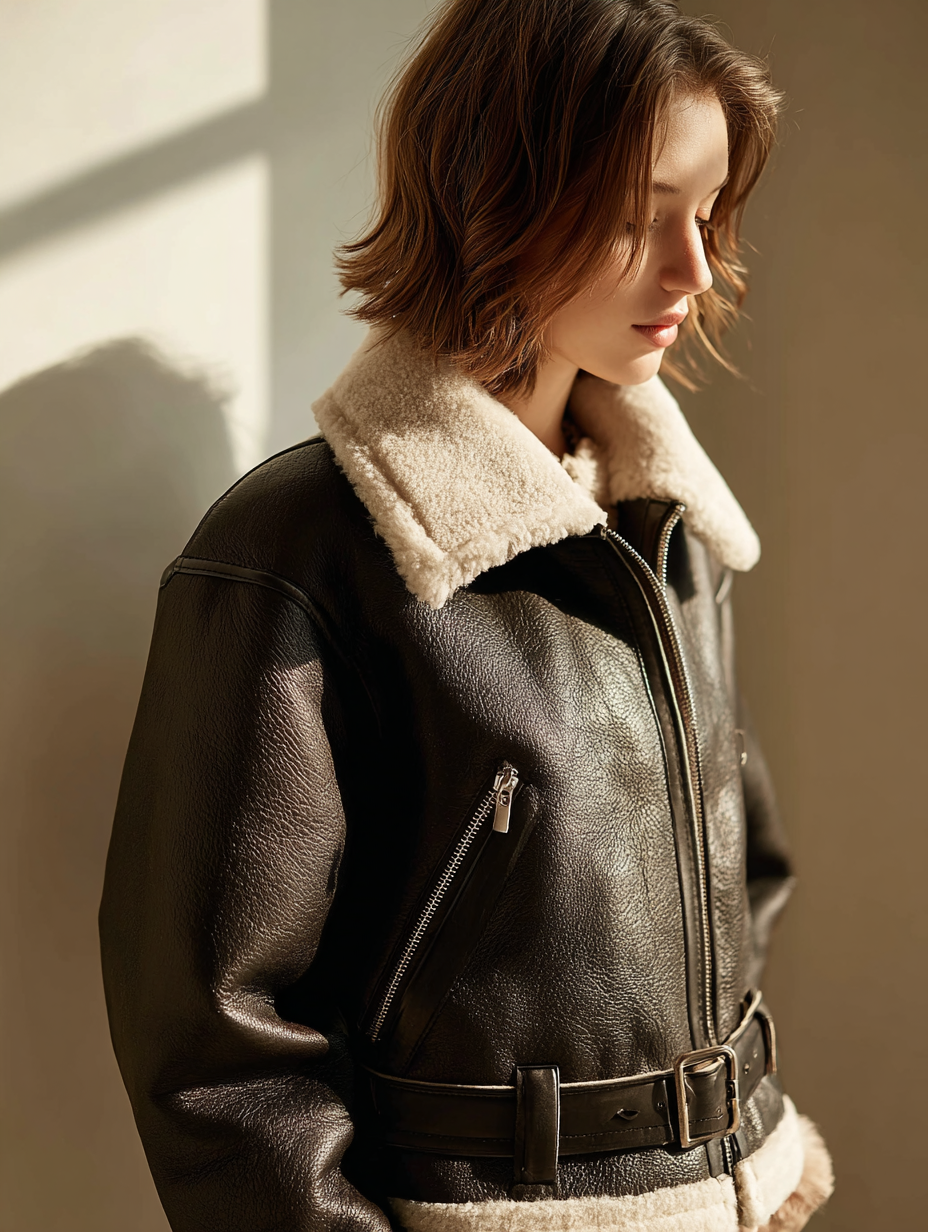 Women’s Shearling Aviator Jacket