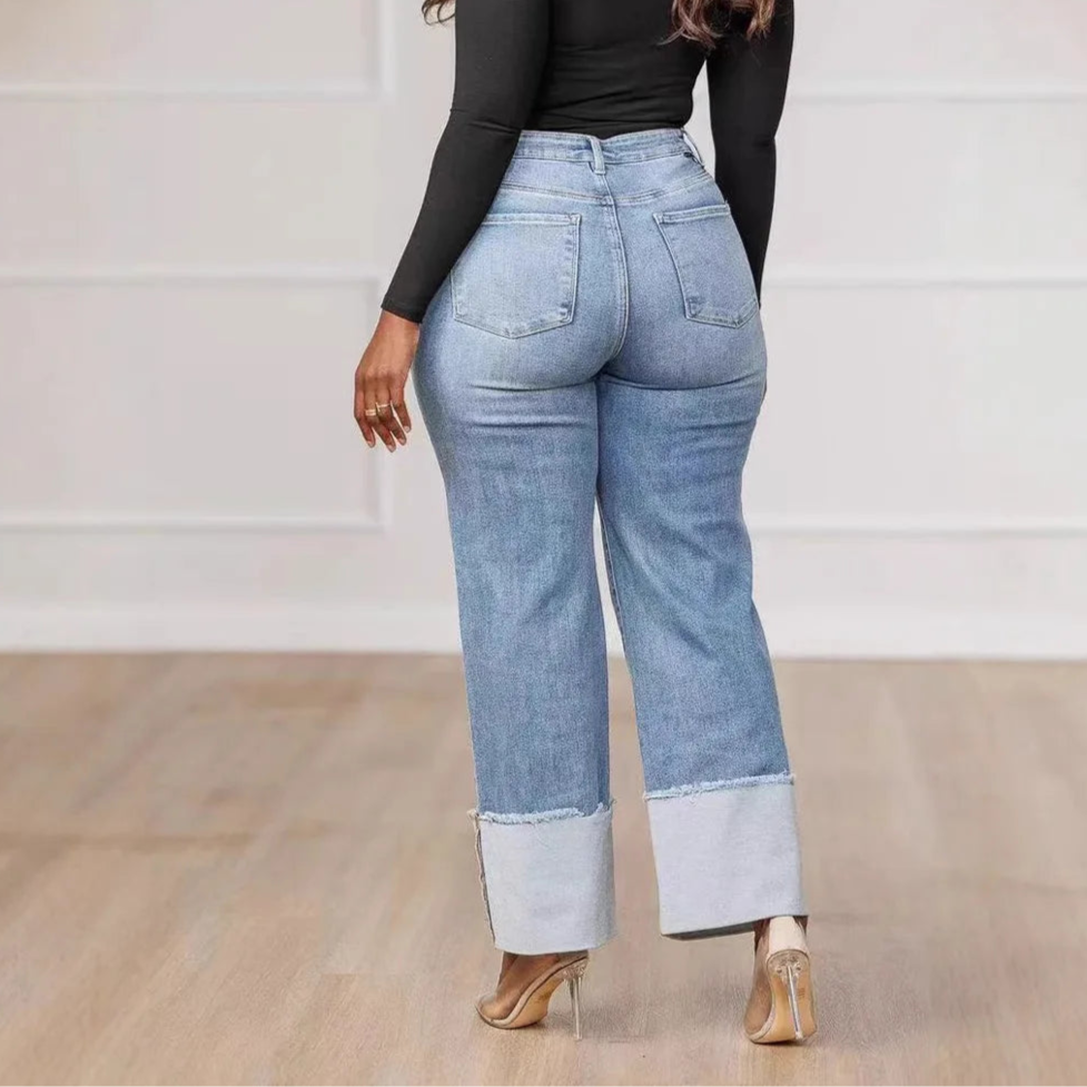 Women’s Wide-Leg Jeans High Waist Denim