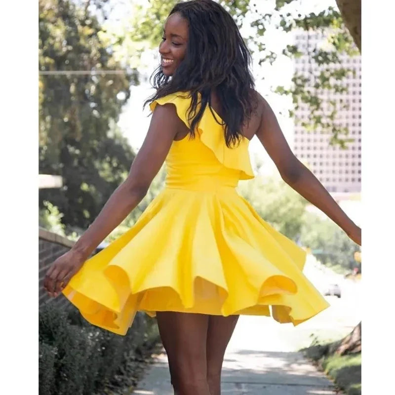 Manciaga Yellow Mini Dress