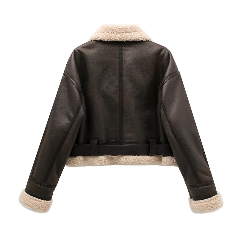 Women’s Shearling Aviator Jacket