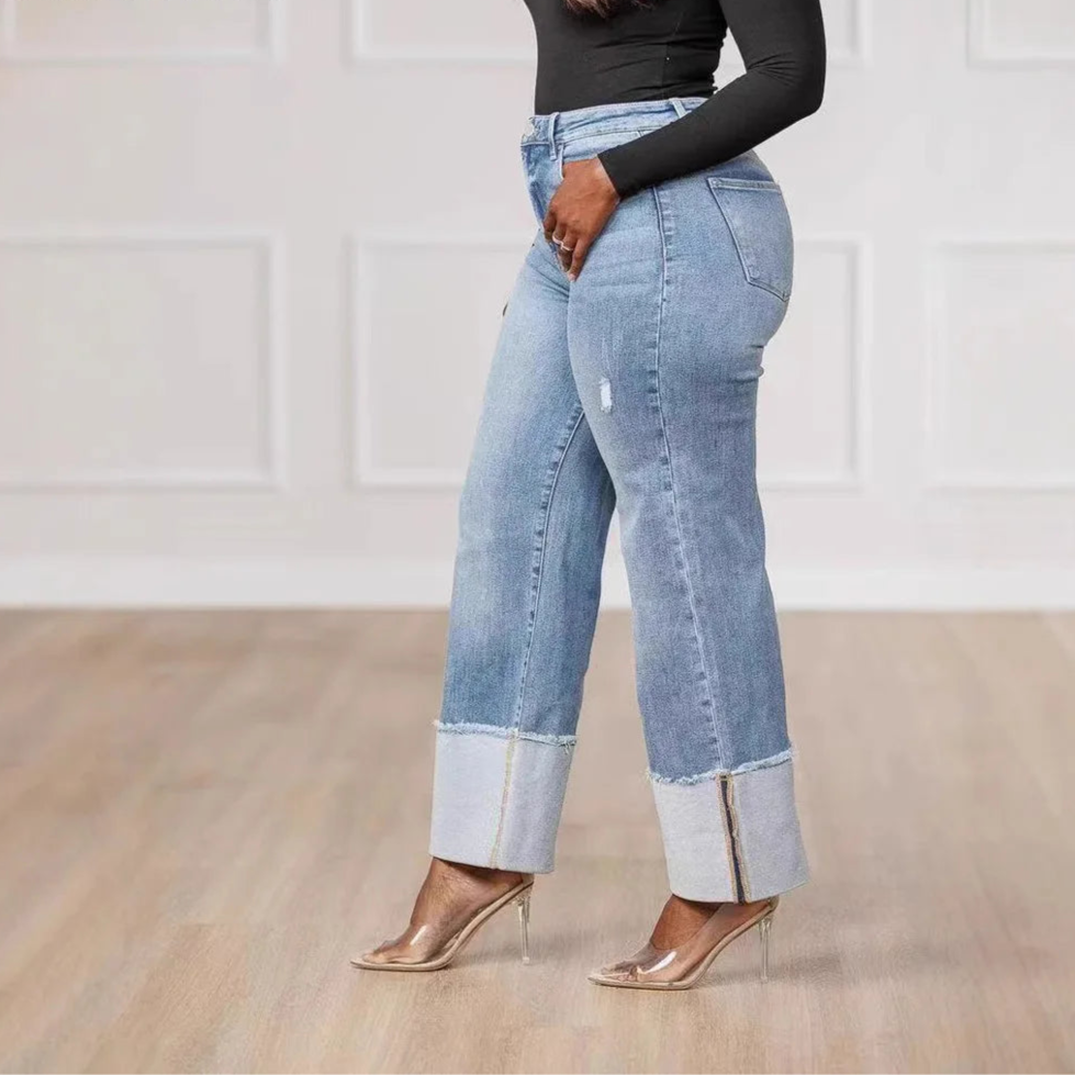 Women’s Wide-Leg Jeans High Waist Denim