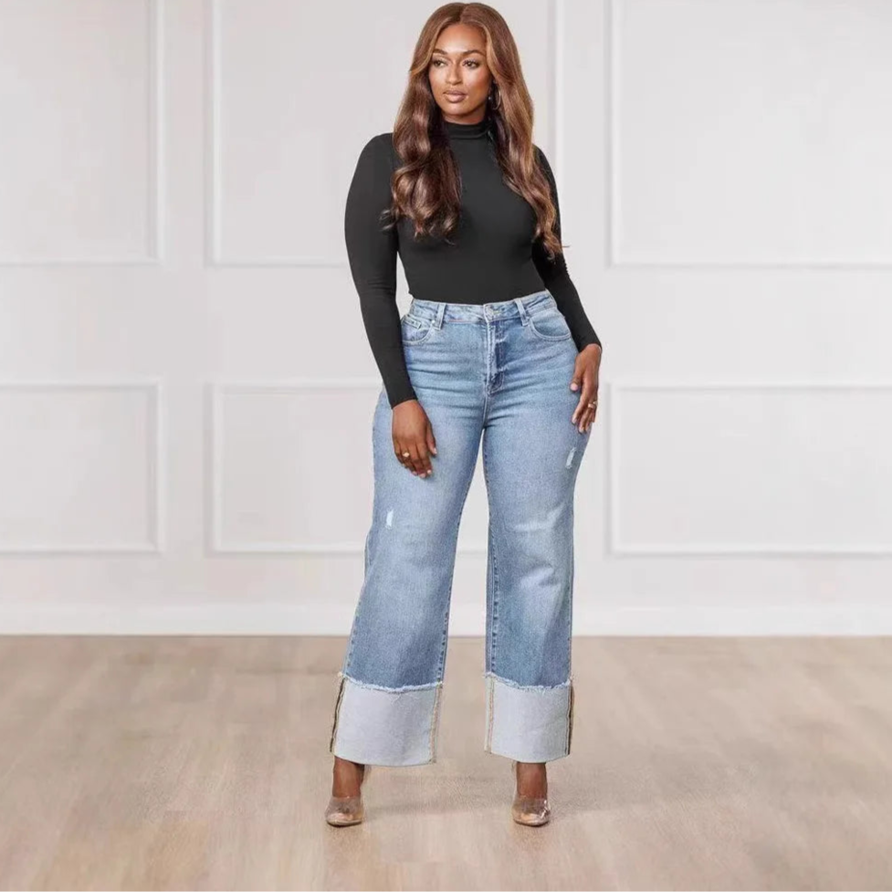 Women’s Wide-Leg Jeans High Waist Denim