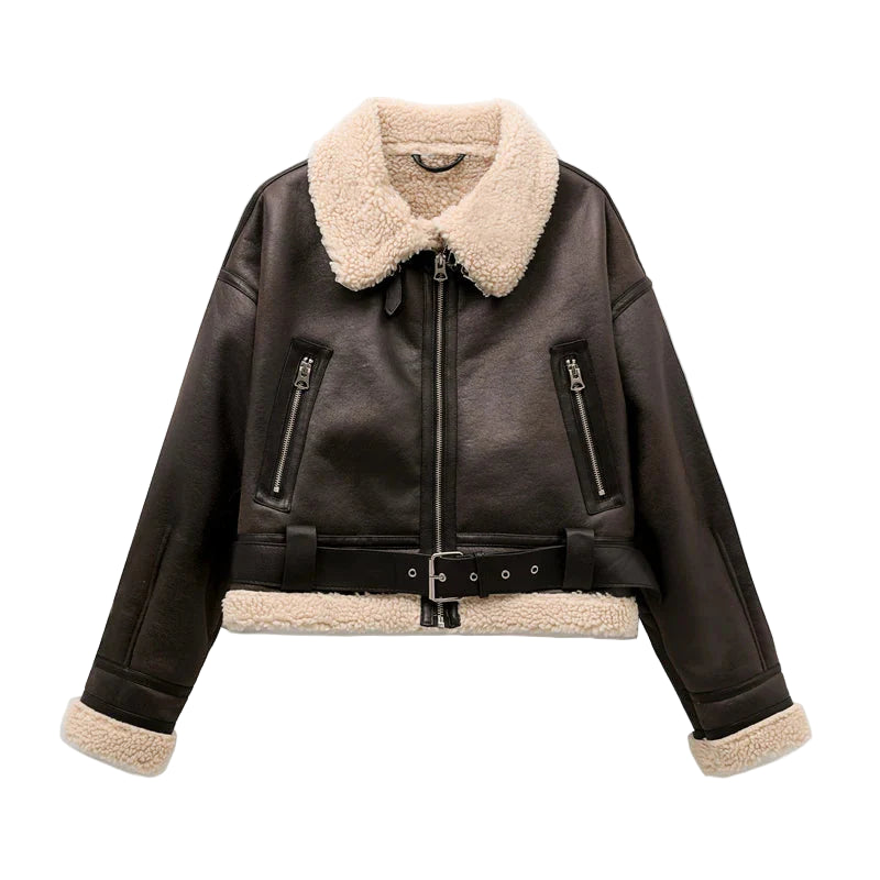 Women’s Shearling Aviator Jacket