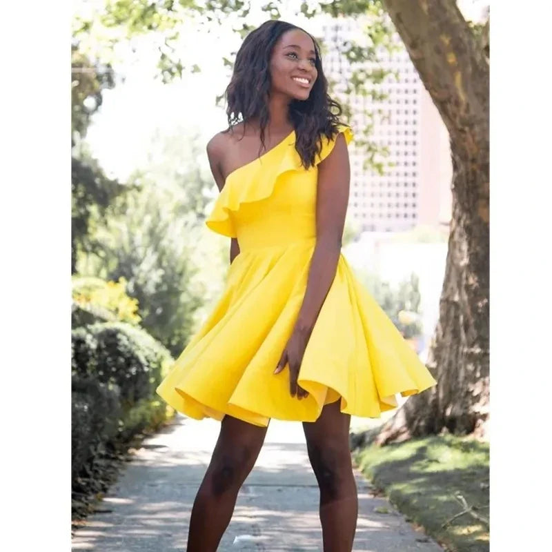 Manciaga Yellow Mini Dress