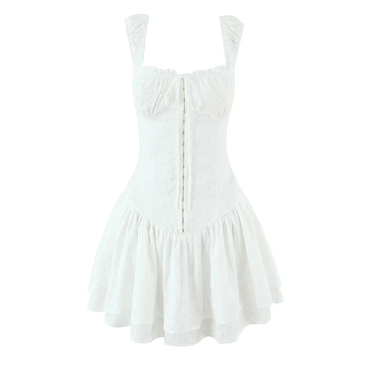 White Summer Strapless Dress