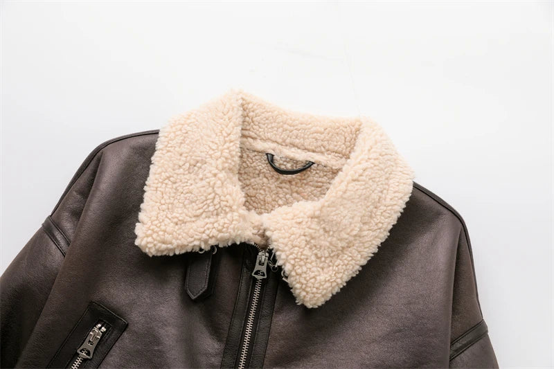 Women’s Shearling Aviator Jacket