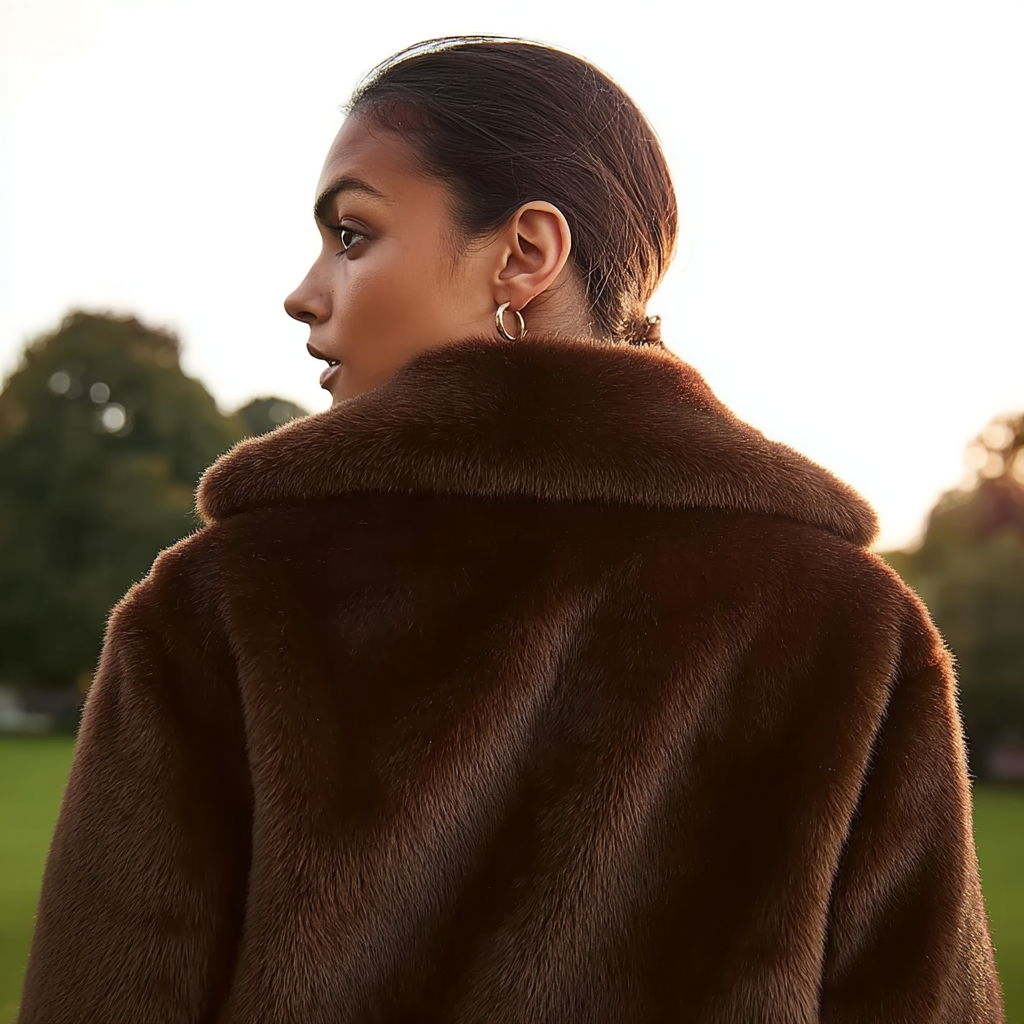 Brown Short Teddy Coat – Cozy Outerwear for Everyday Wear
