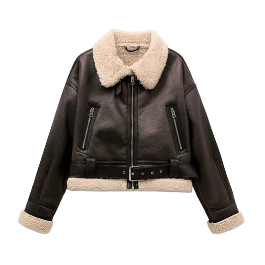 Women’s Shearling Aviator Jacket